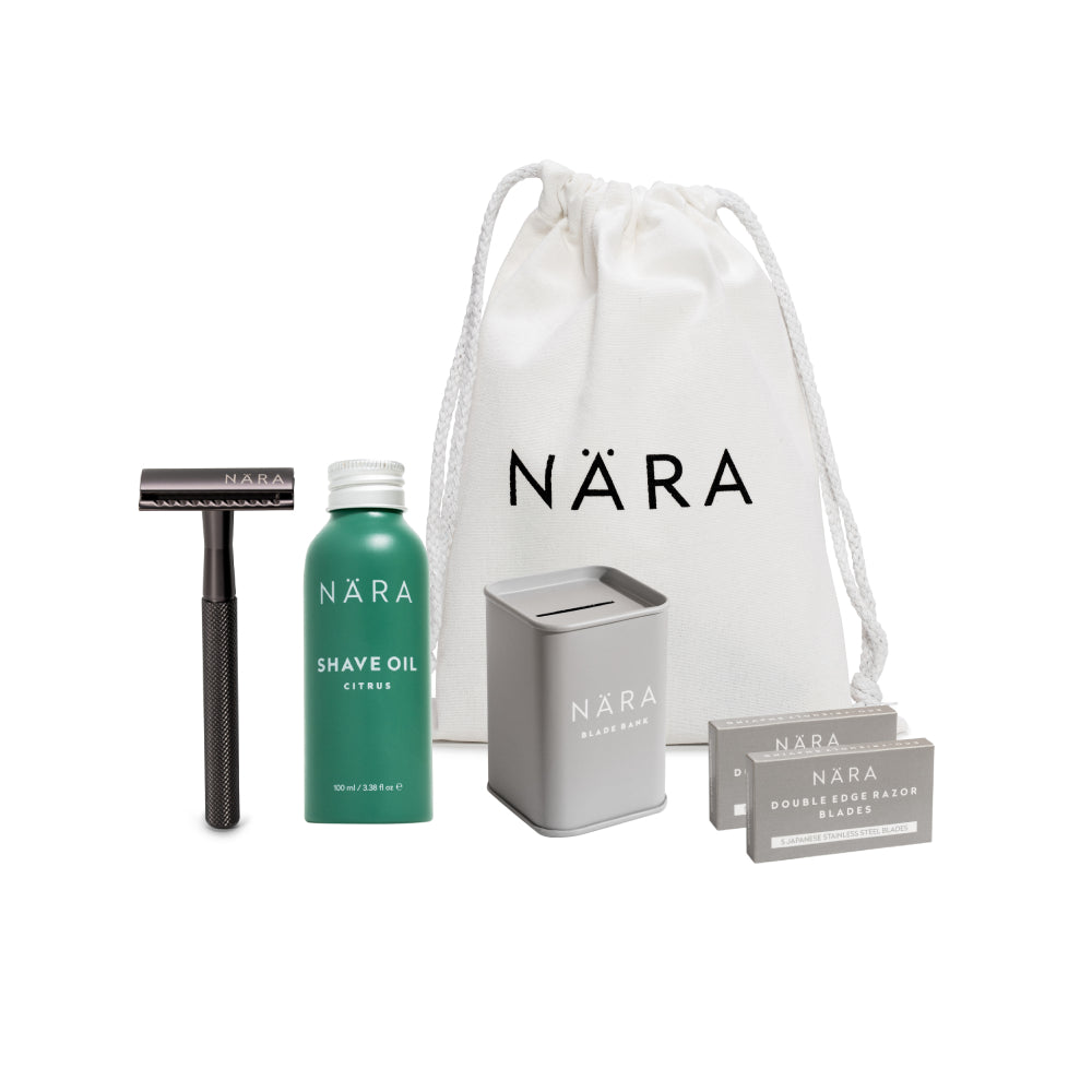 Eco Friendly Shaving Starter Kit (With Shave Oil)