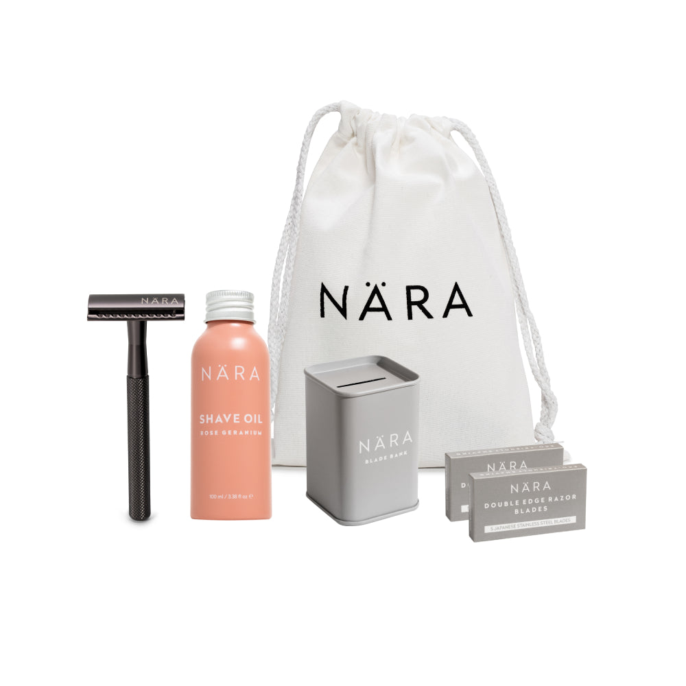 Eco Friendly Shaving Starter Kit (With Shave Oil)
