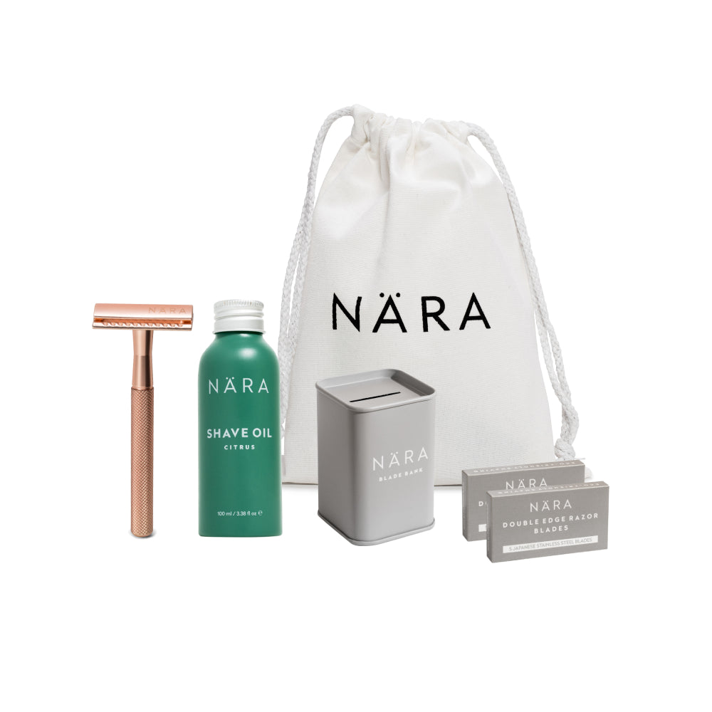 Eco Friendly Shaving Starter Kit (With Shave Oil)