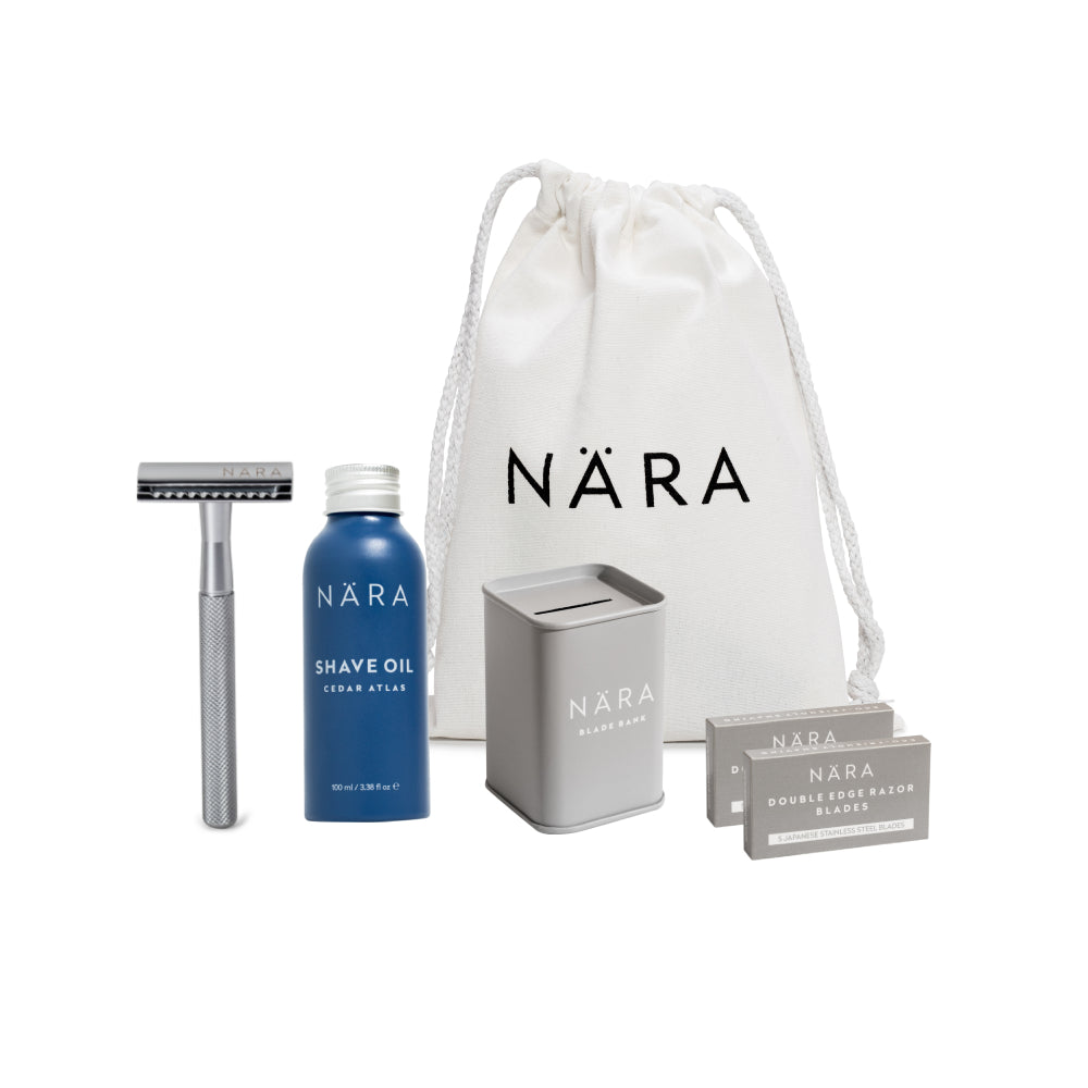 Eco Friendly Shaving Starter Kit (With Shave Oil)