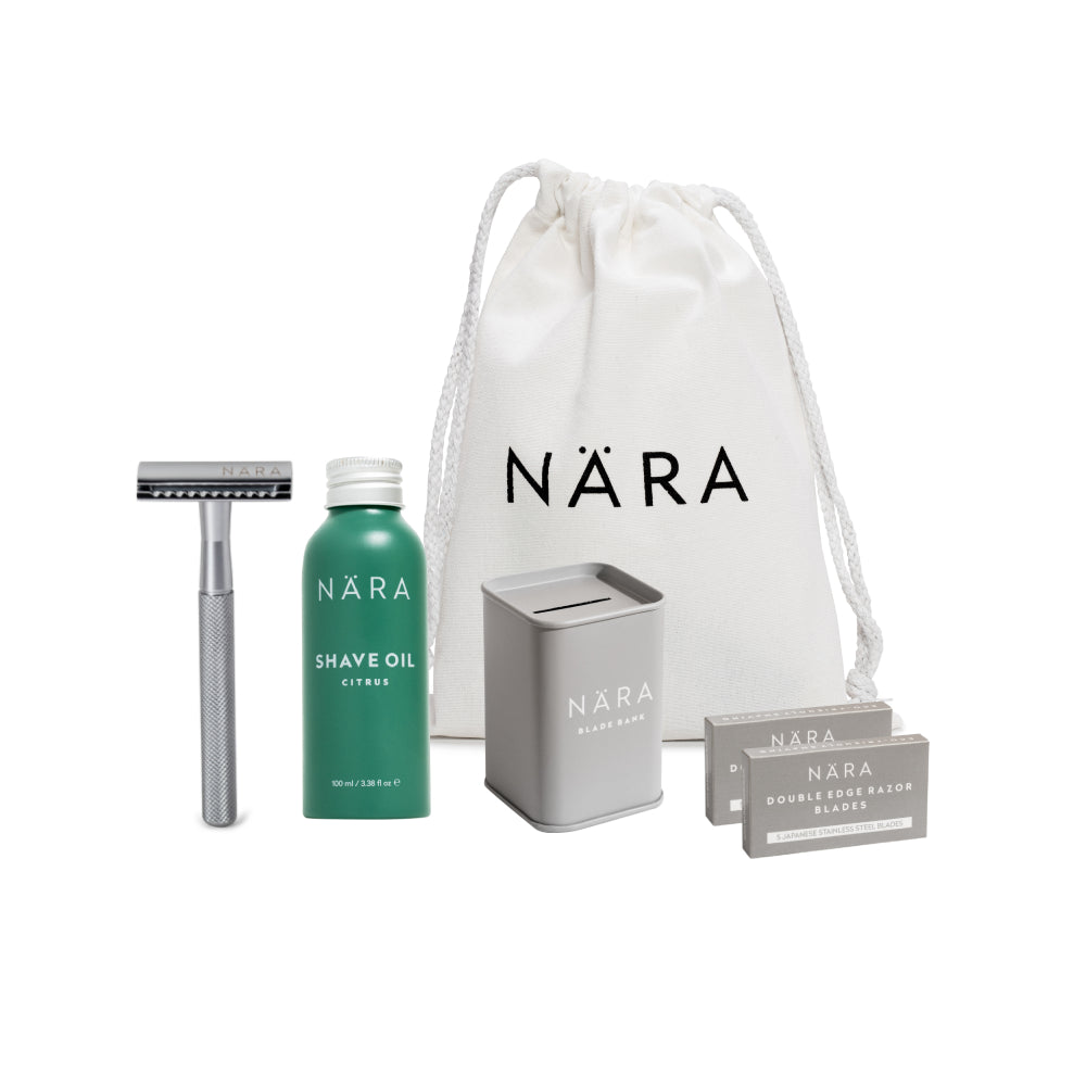 Eco Friendly Shaving Starter Kit (With Shave Oil)