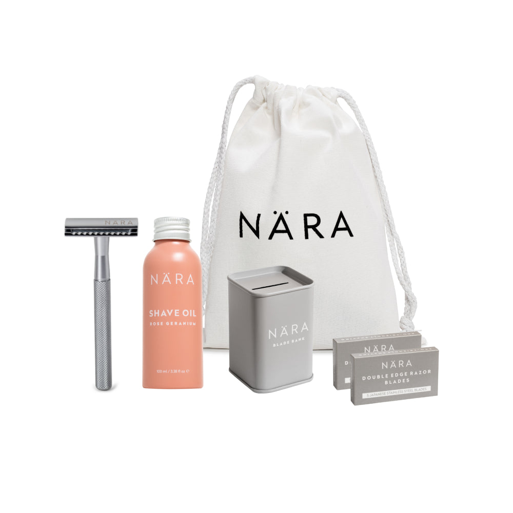 Eco Friendly Shaving Starter Kit (With Shave Oil)