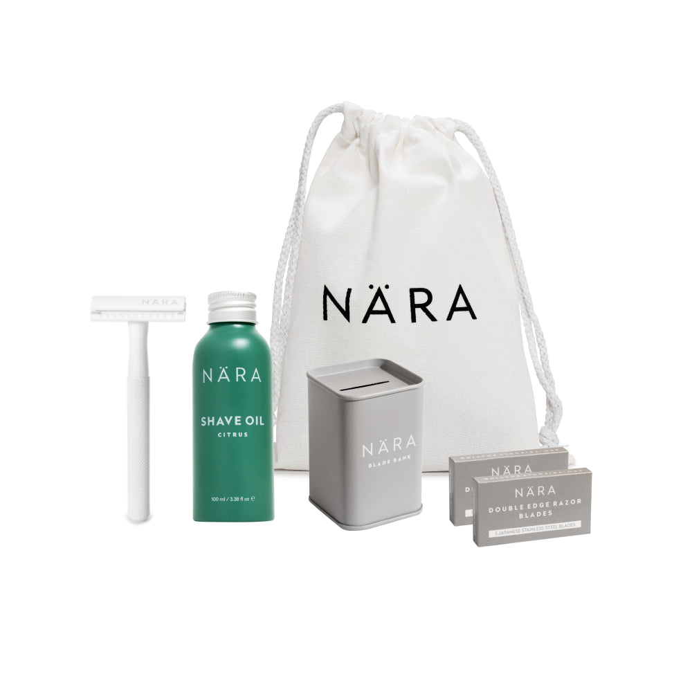 Eco Friendly Shaving Starter Kit (With Shave Oil)