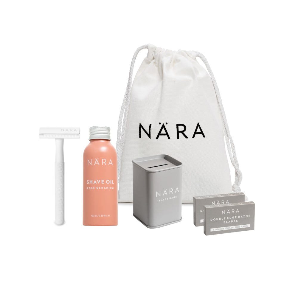 Eco Friendly Shaving Starter Kit (With Shave Oil)