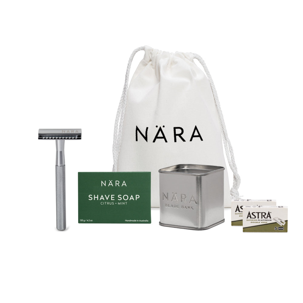 Eco Friendly Shaving Starter Kit (With Shave Soap)