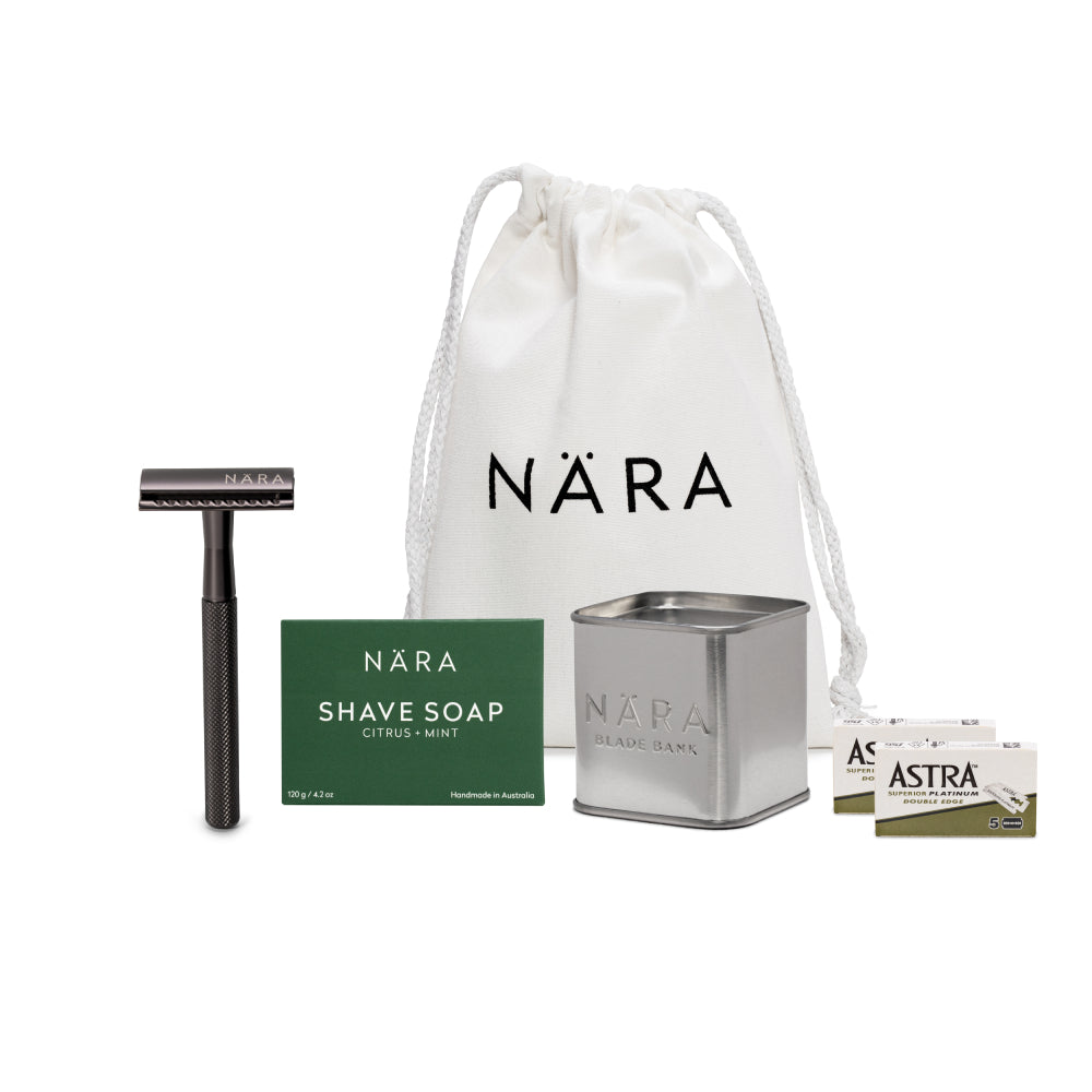 Eco Friendly Shaving Starter Kit (With Shave Soap)