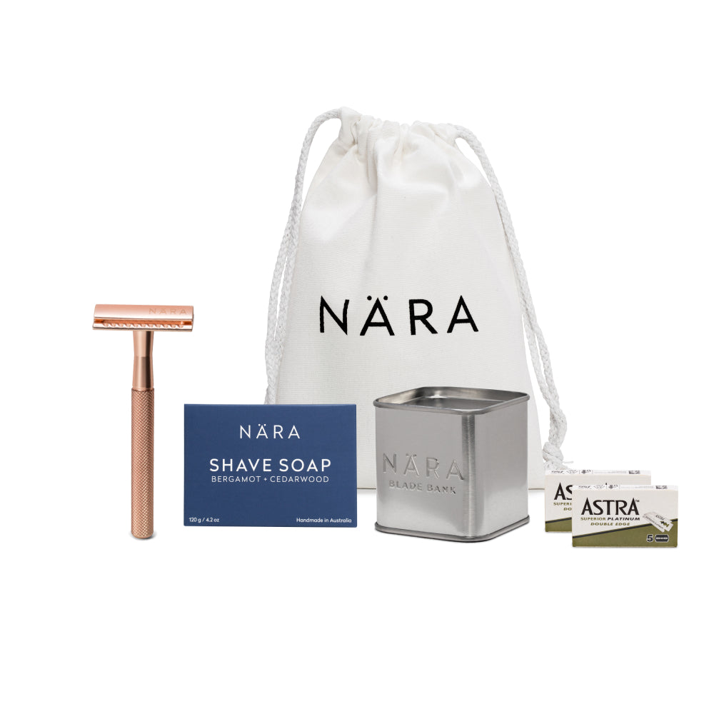 Eco Friendly Shaving Starter Kit (With Shave Soap)
