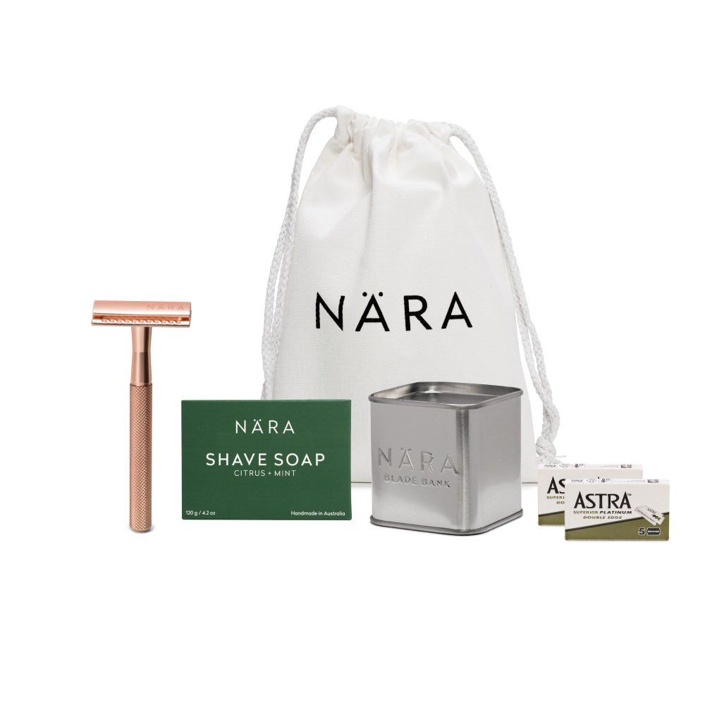 Eco Friendly Shaving Starter Kit (With Shave Soap)
