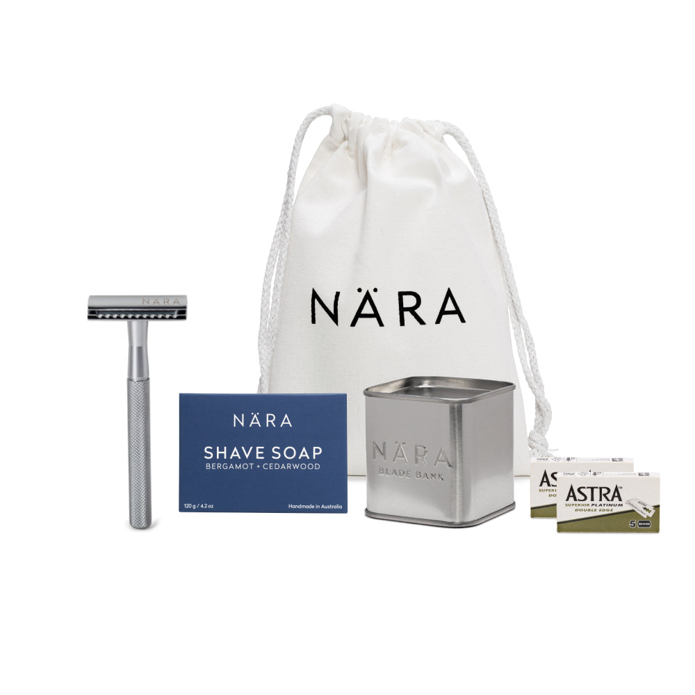 Eco Friendly Shaving Starter Kit (With Shave Soap)