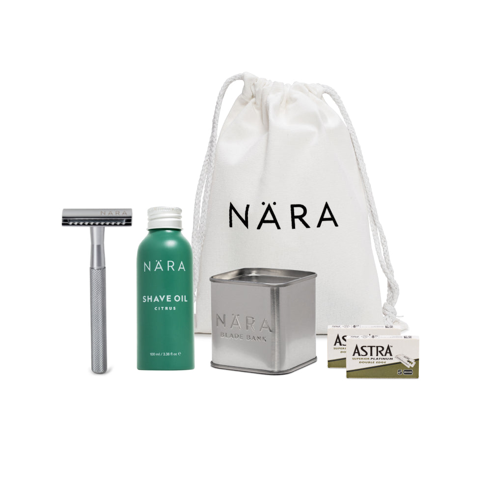 Eco Friendly Shaving Starter Kit (With Shave Oil)